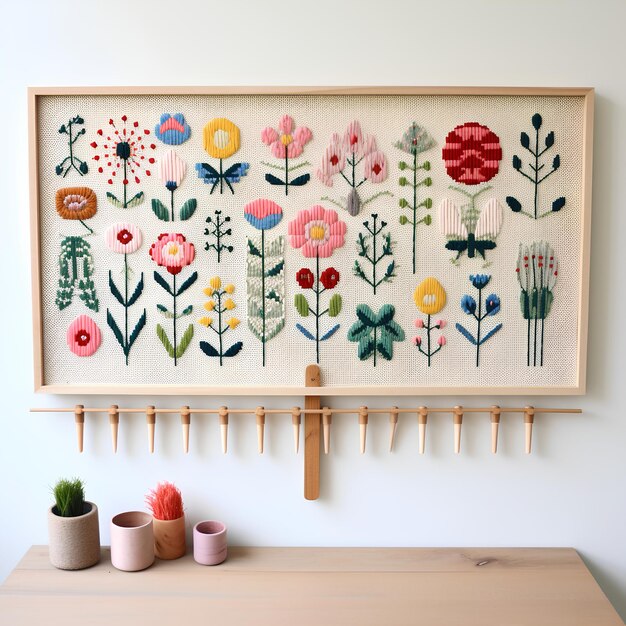 Gotowy haft jako ozdoba